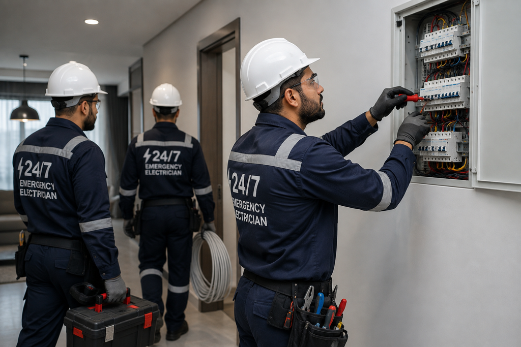 24/7 Emergency Electrician Dubai & Northern Emirates | 30-Min Arrival