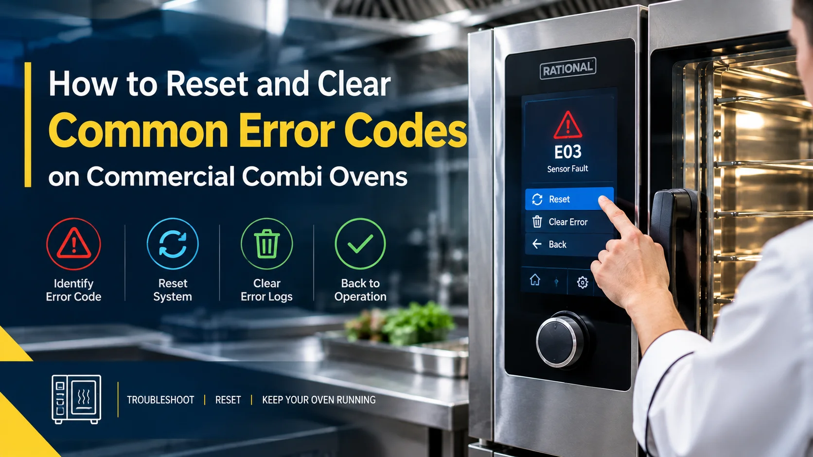 Commercial Combi Oven Error Codes: Reset Guide | Dubai